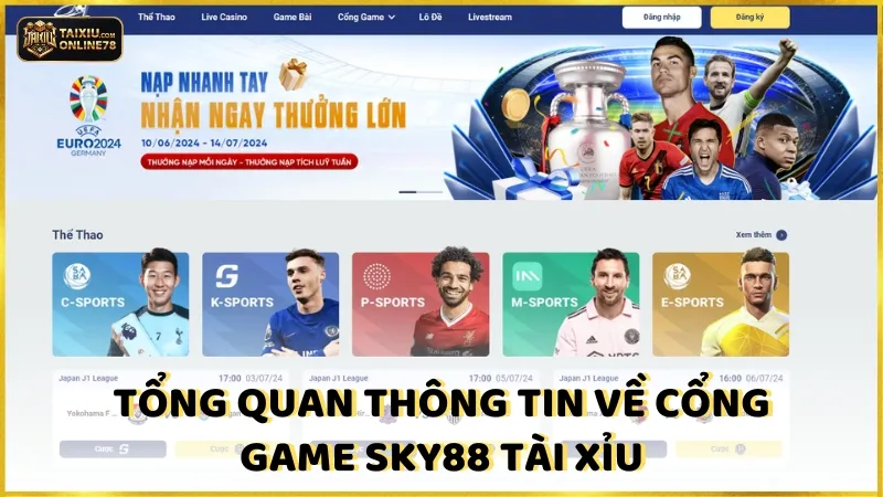 Tổng quan thông tin về cổng game Sky88 Tài xỉu