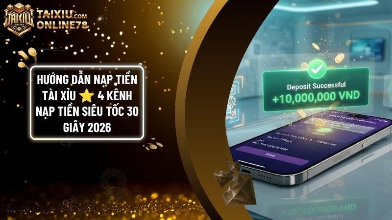 Hướng Dẫn Nạp Tiền Tài Xỉu ⭐️ 4 Kênh Nạp Tiền Siêu Tốc 30 Giây 2026