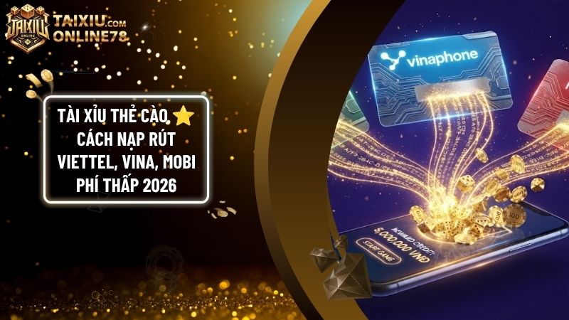 tai xiu the cao - Tài Xỉu Thẻ Cào: Hướng Dẫn Nạp Rút Viettel, Vina, Mobi Phí Thấp Nhất 2026